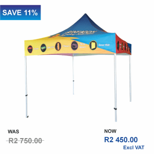 Branded 2m Standard Steel Gazebo