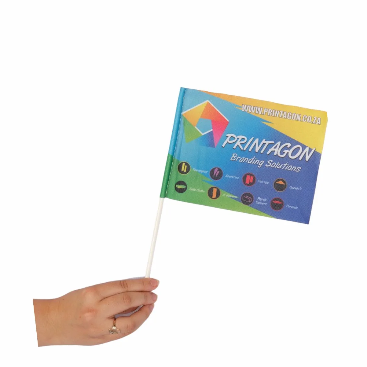Branded Handheld Stick Flags