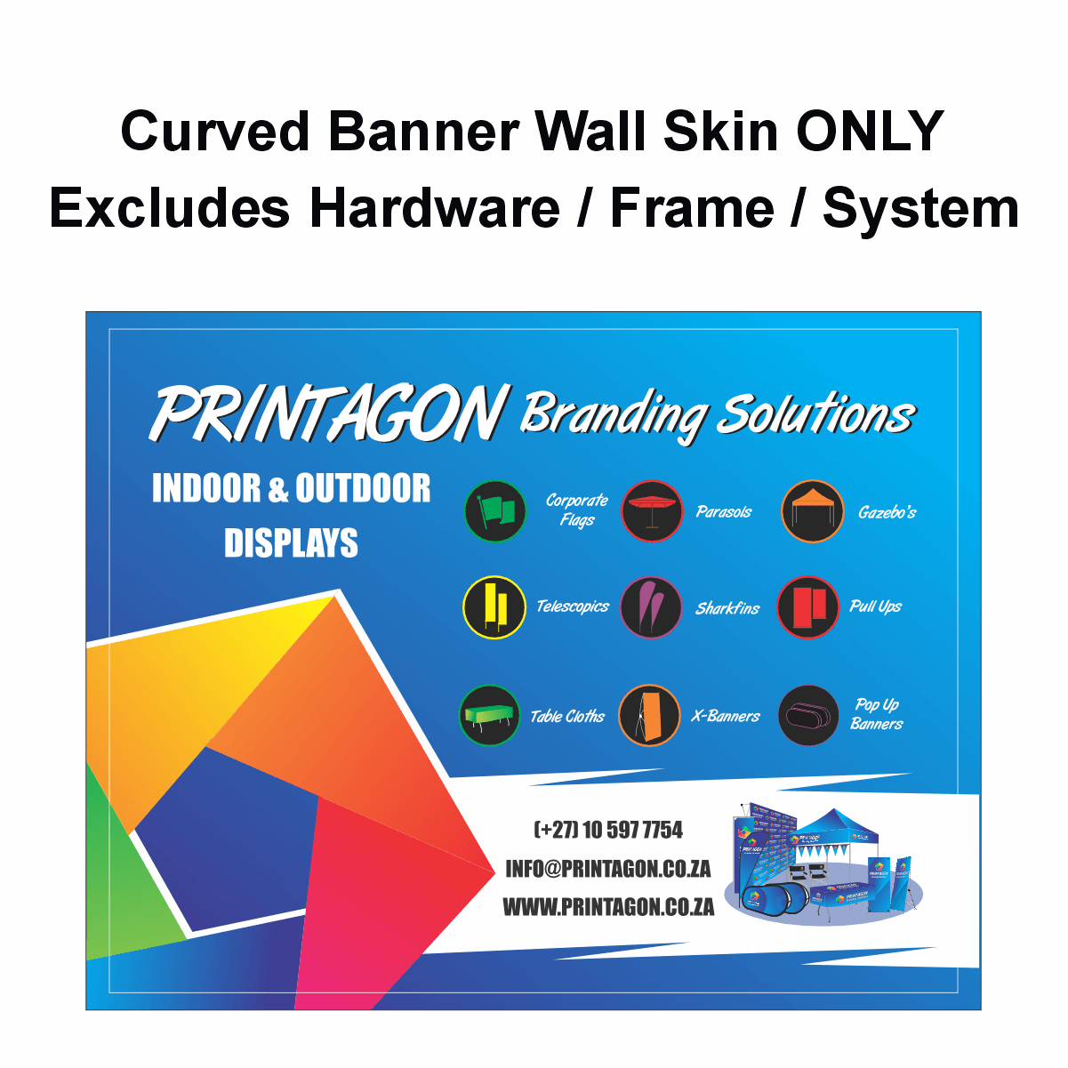Curved Banner Wall Reprint